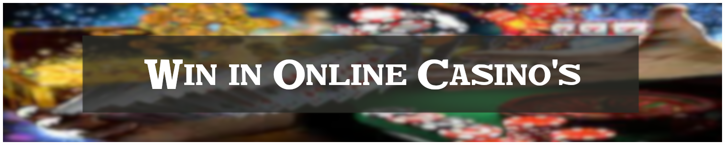 Hoe win je geld in een online casino?